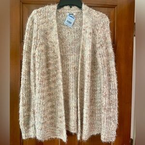 NWT Women’s Maurice’s Cardigan With Silver Tinsel Accents Size Medium